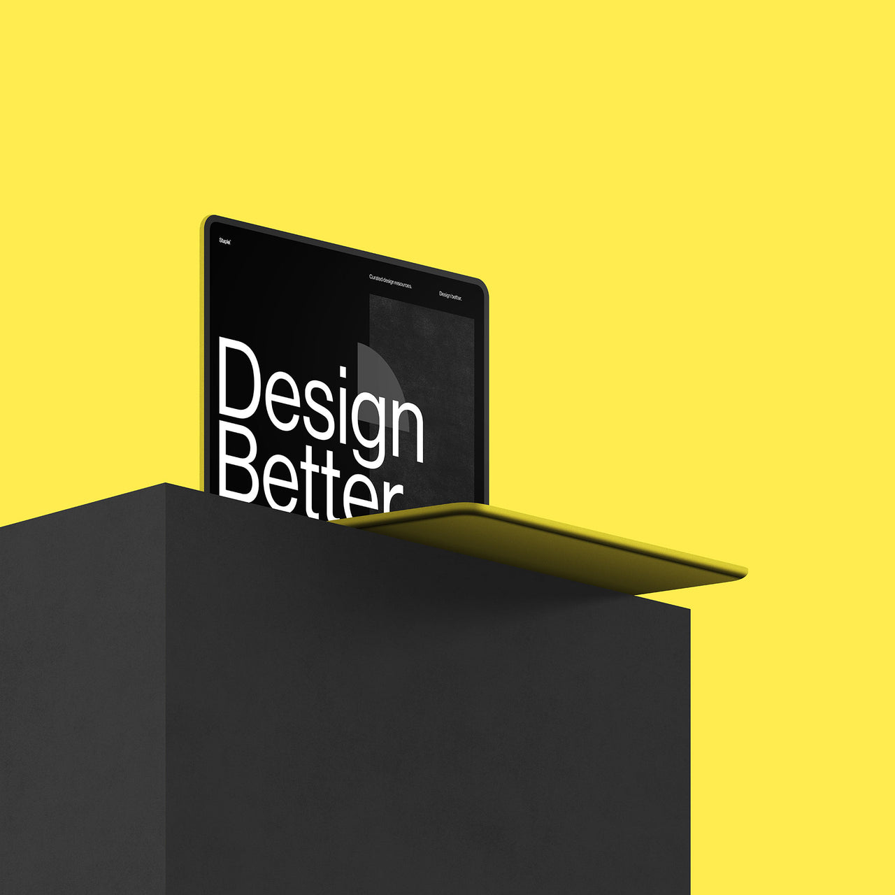 Laptop PSD Mockup Staple